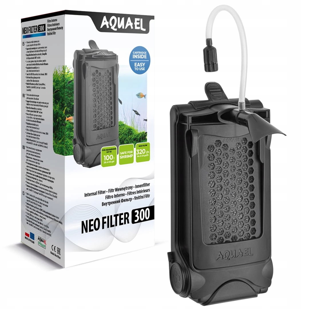 Levně Aquael Neo 300 Moderní výkonný vnitřní filtr pro akvária Max 100L