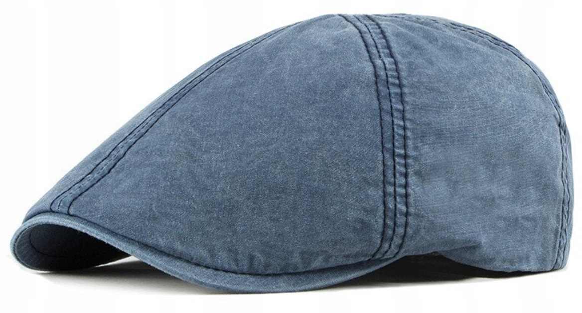 

Bawełniany kaszkiet męski czapka z daszkiem jeans