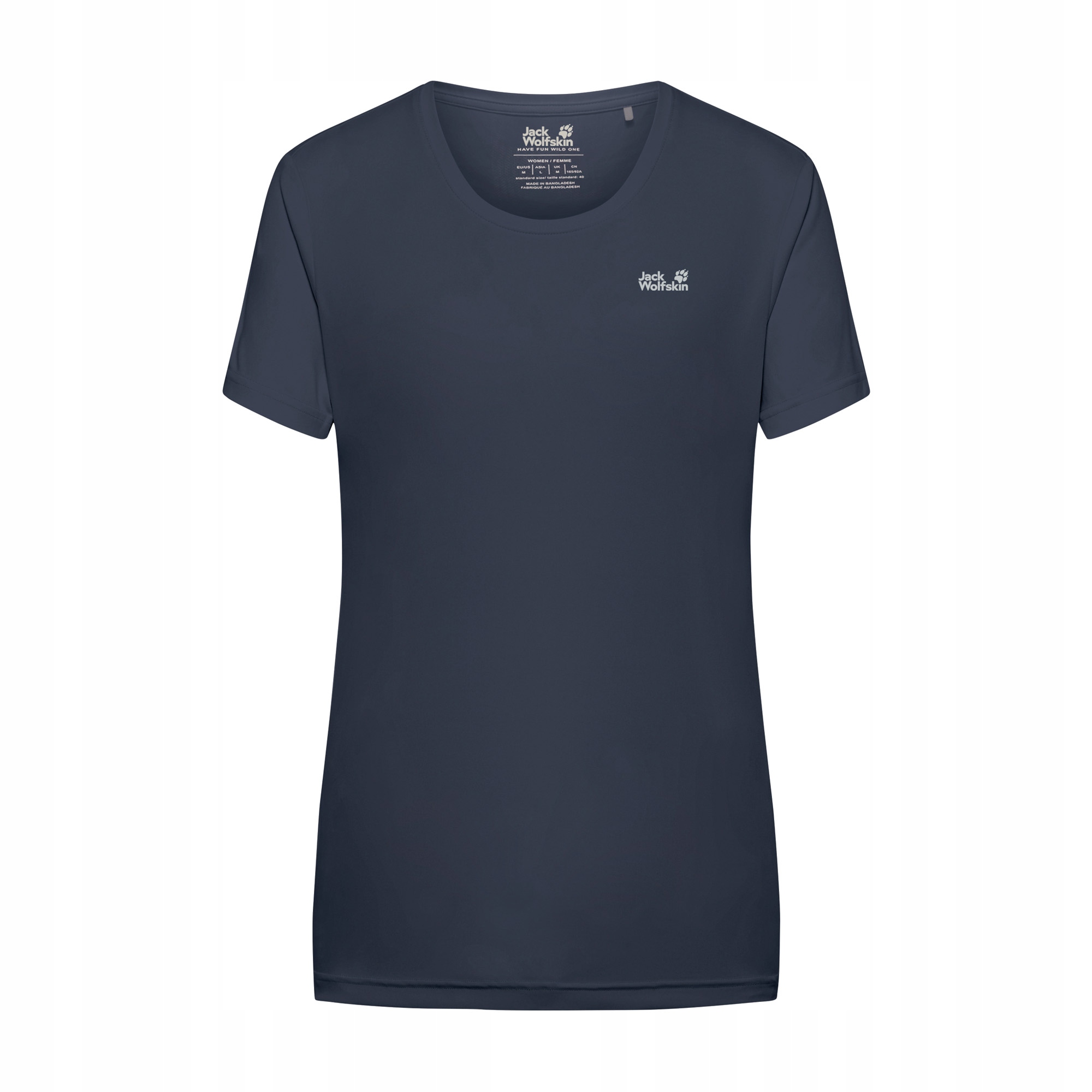 Koszulka trekkingowa damska Jack Wolfskin Tech T midnight sky
