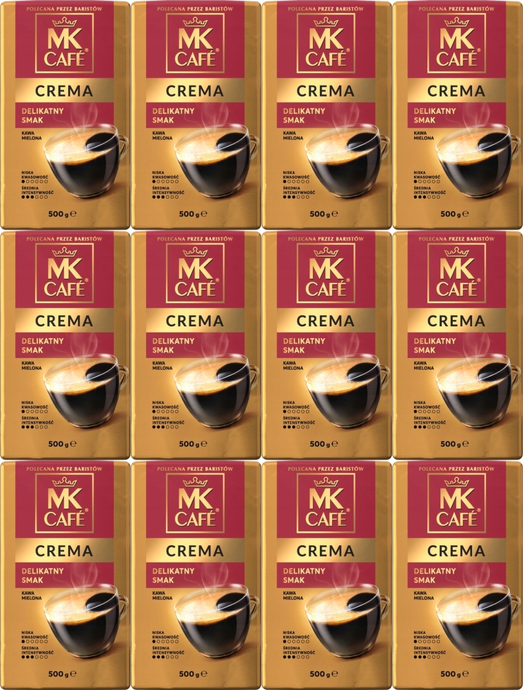 Kawa mielona Mk Cafe Crema, 500g x12