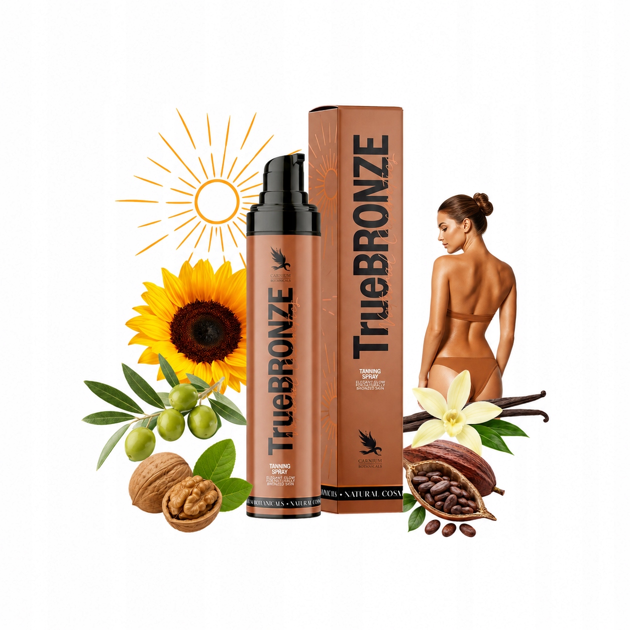 Opalenizna naturalna olejek Spray bez smug gładka skóra True Bronze 150 ml