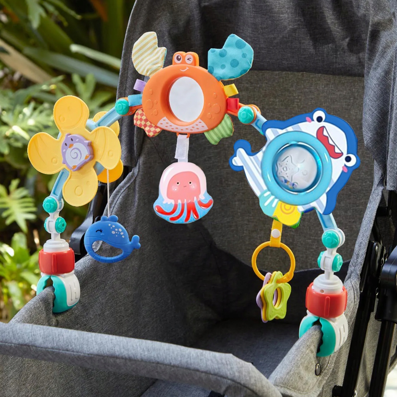 PAŁĄK ŁUK Z ZABAWKAMI DO ŁÓŻECZKA WÓZKA ZWIERZĄTKA Certyfikaty, opinie, atesty EN 71