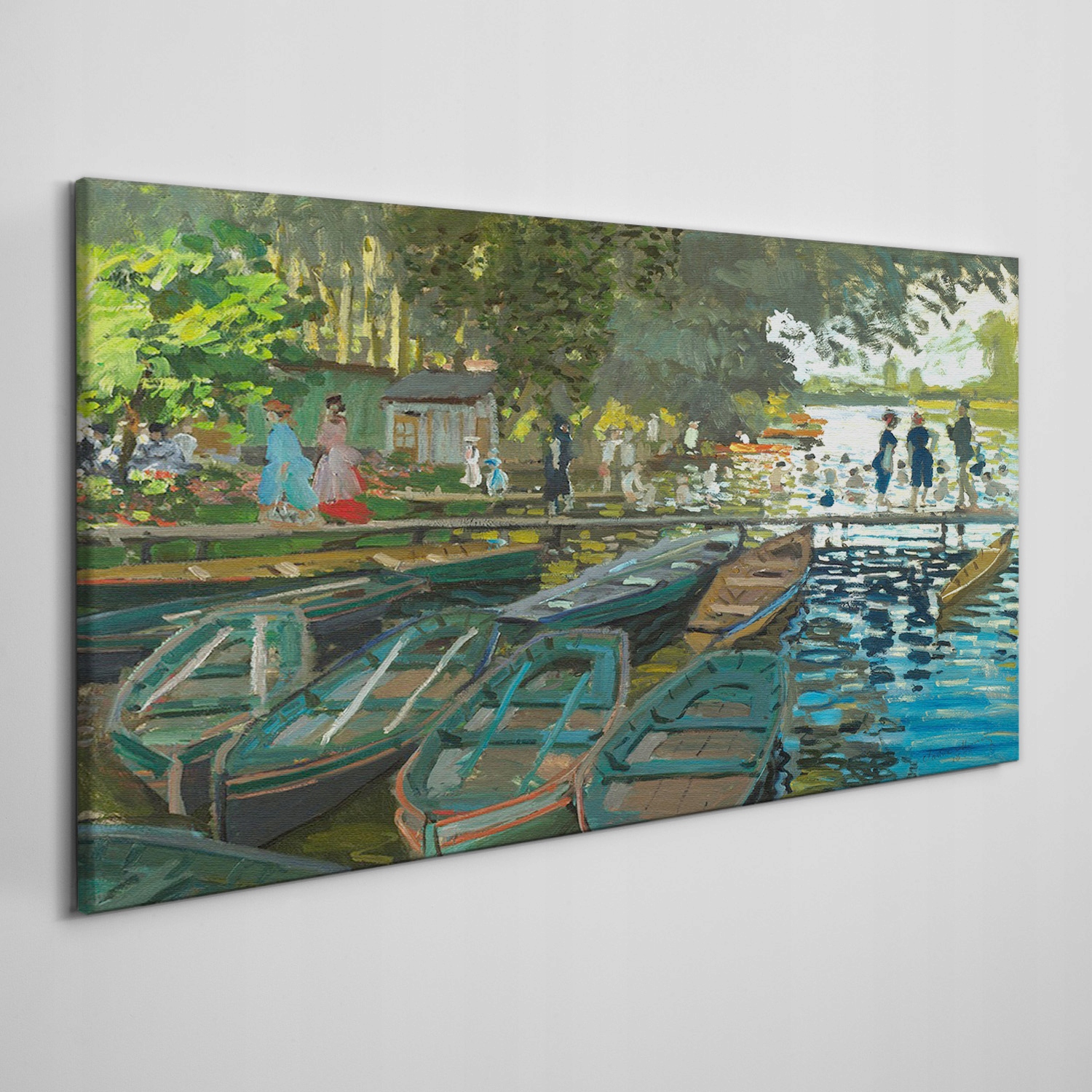 

Obraz na płótnie Łodzie przy Molo Monet 140x70 cm