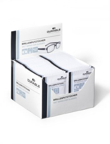 100szt (pakowane osobno) skuteczne ściereczki nawilżone do okularów