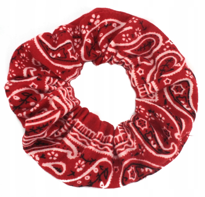 

Gumka Do Włosów Czerwona Bandana Owijka