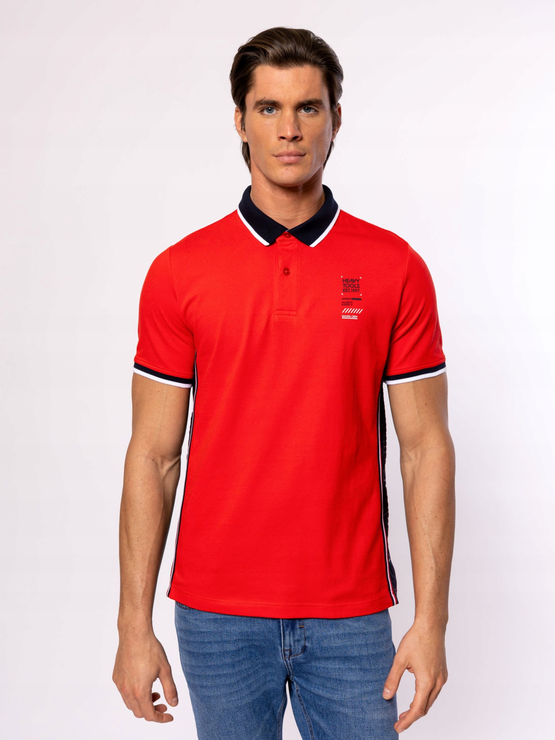 Heavy Tools Pánské Tričko Polokošile Desson Red M