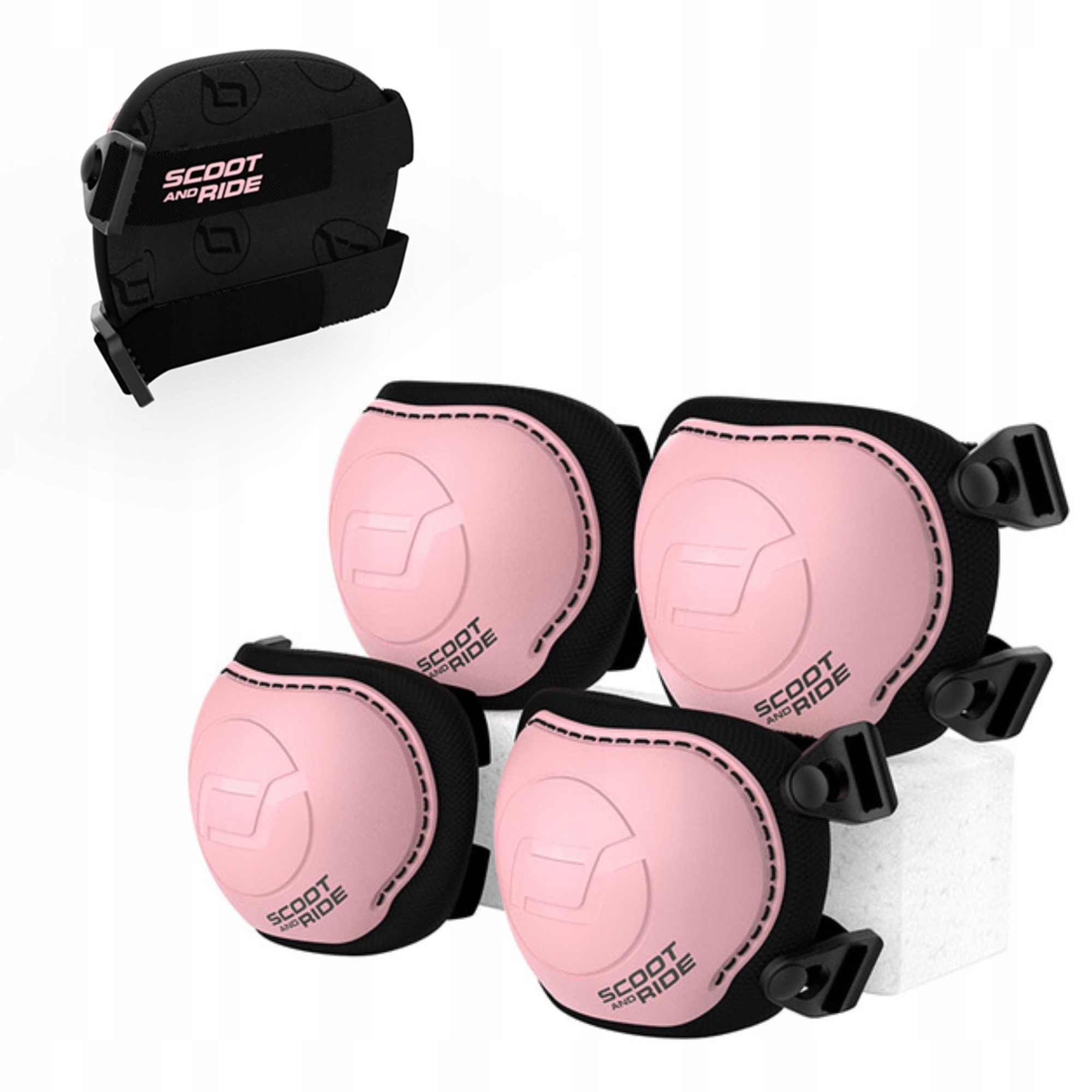 Scoot and Ride Ochraniacze dla Dzieci na Kolana na Łokcie rozm. S Rose