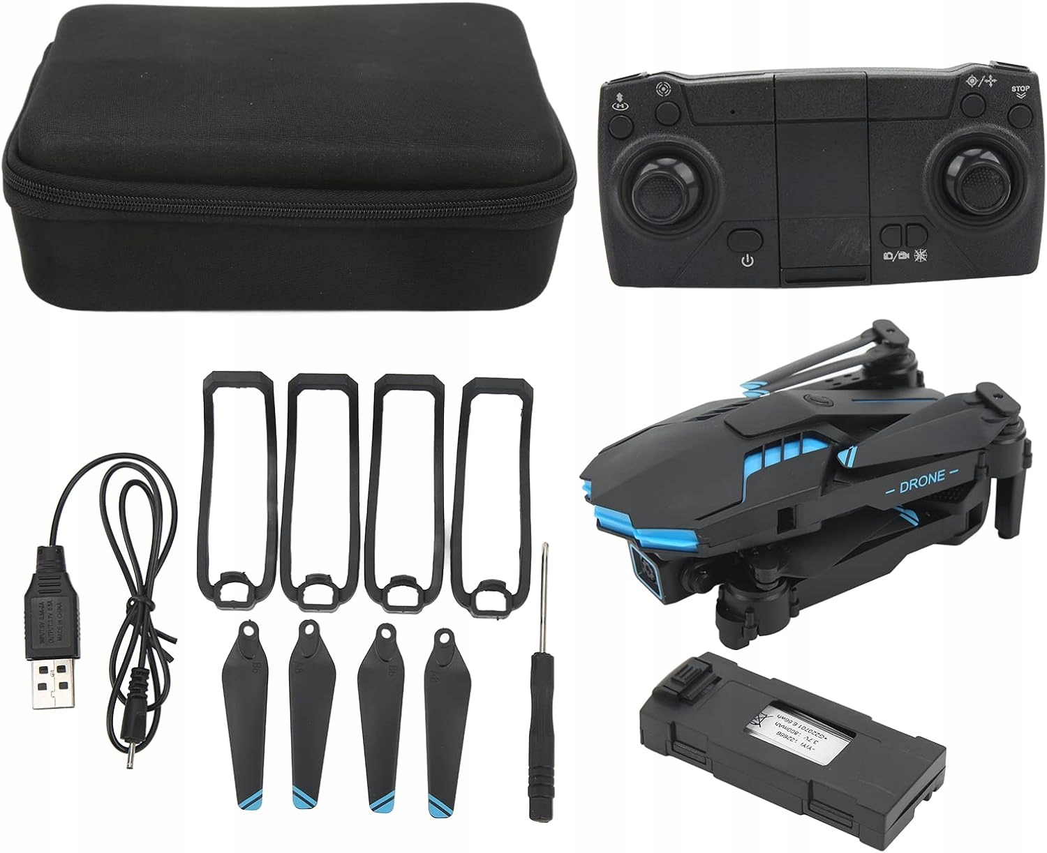 Dálkově Ovládaná Kamera Hd Boroco X6, Skládací Kvadrokoptéra, Wifi Gps