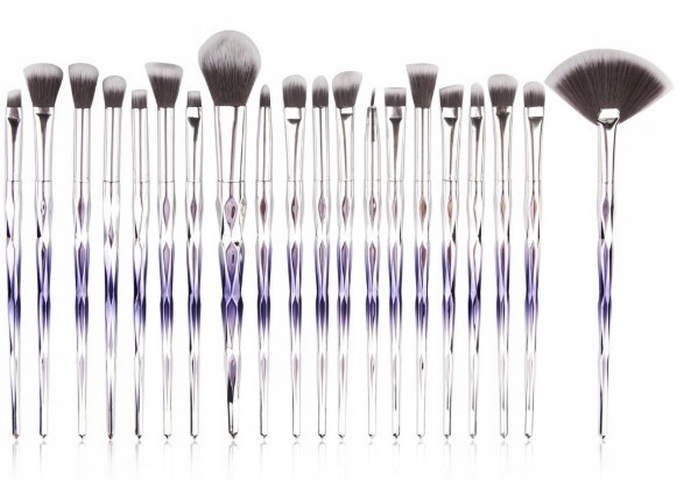 PĘDZLE do makijażu DIAMENTOWE P11 20szt Lash-Cafe