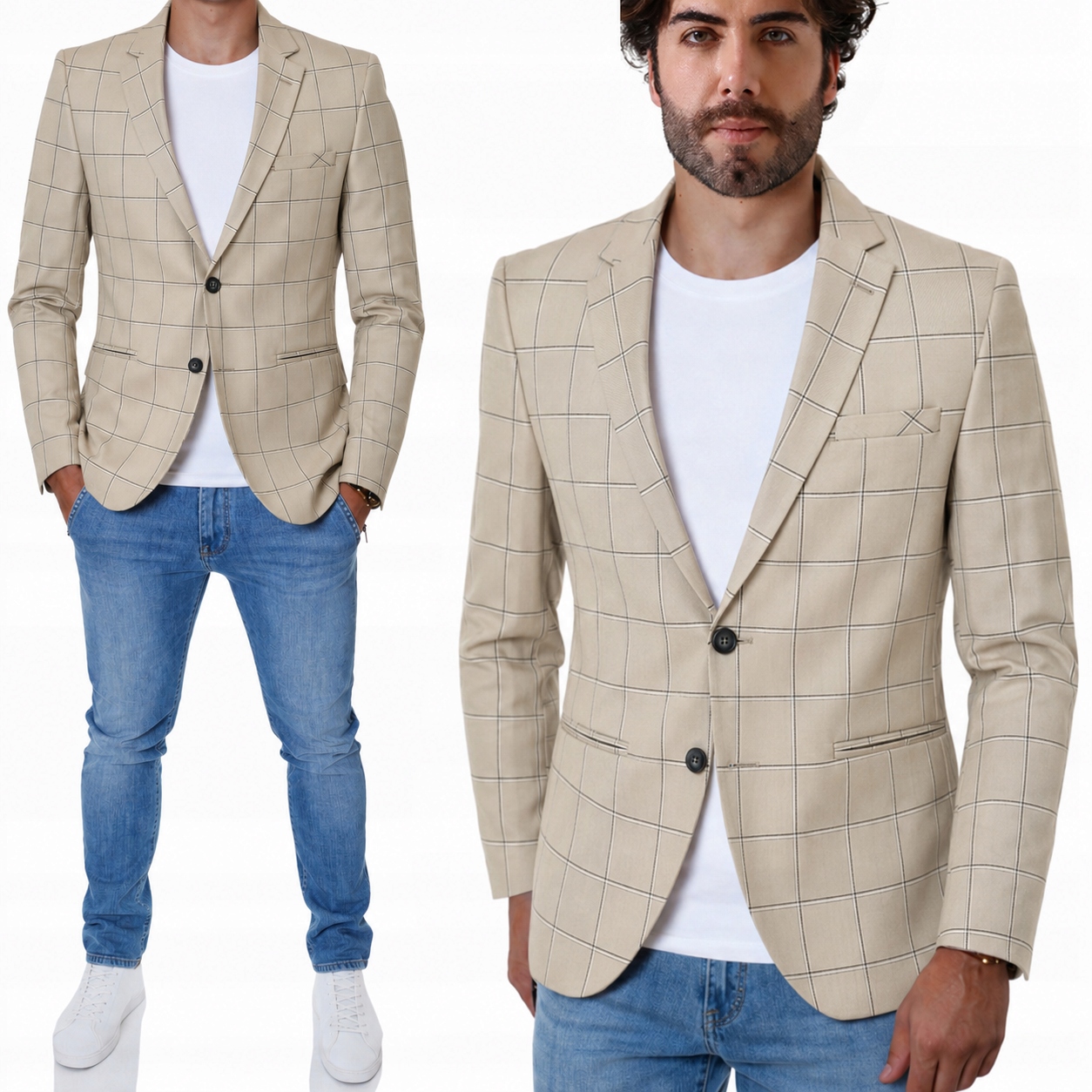 Sako Casual Elegantní sportovní mřížka