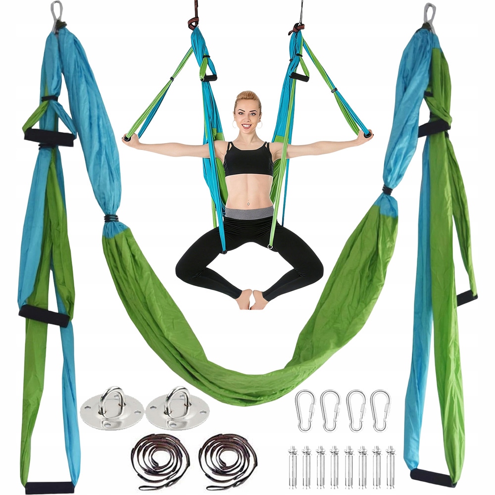 Houpací Síť Na Jógu S Nosností 180 Kg, Měkká A Pohodlná, Odolná A Podporuje Zdraví