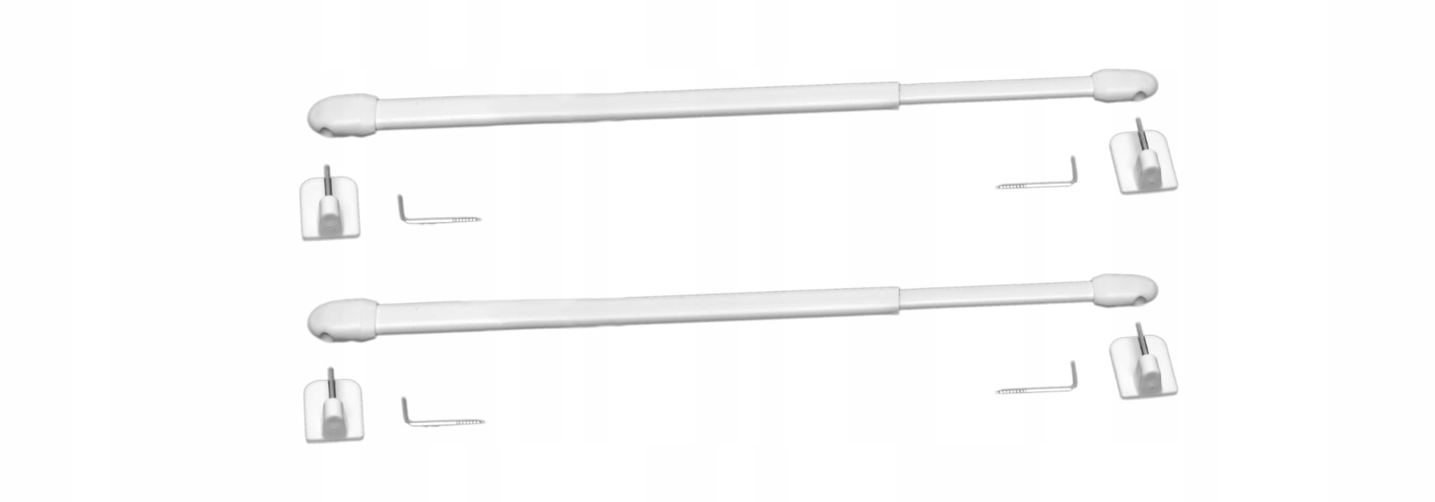 

Komplet 2x Karnisz Zazdrostki Patyczki 40cm 5214