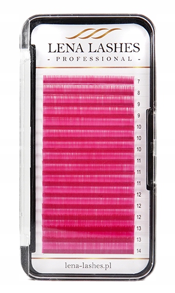 Rzęsy Różowe Volume C 0.07 Mix Lena Lashes