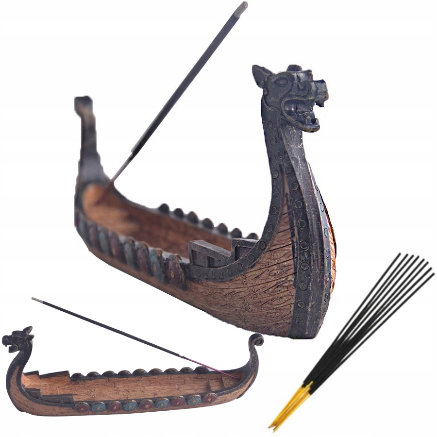 Stojan na kadidlo Drakkar Loď Vikingů Dragon Boat Dračí Loď