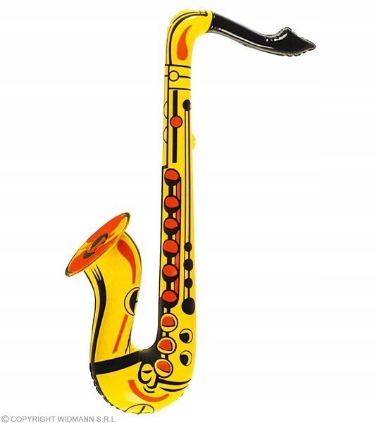 DMUCHANY SAKSOFON ŻÓŁTY INSTRUMENT