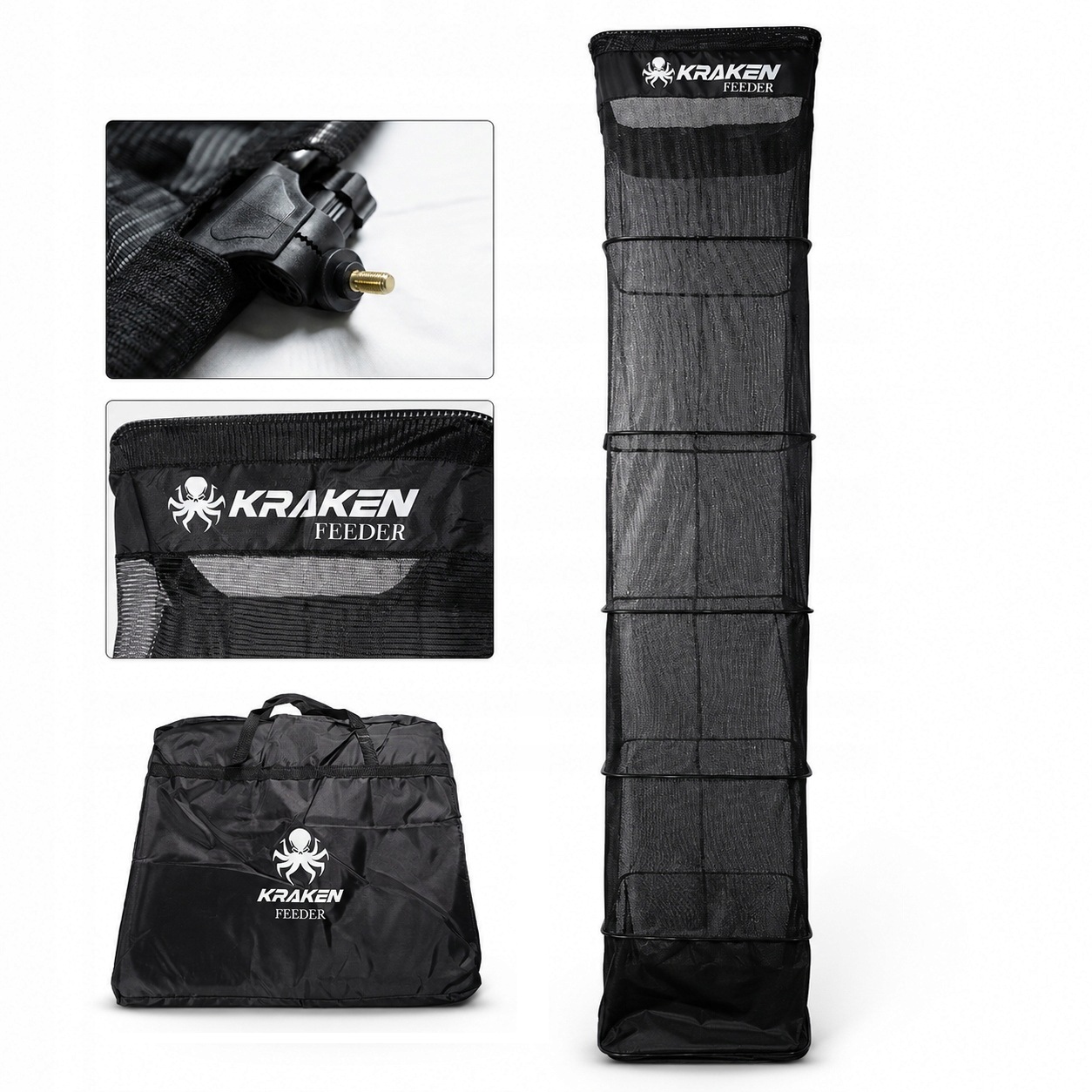 Rybářská Síťka Sadařská Pevná Skládací Kraken Black Pearl Fishing Net 3M