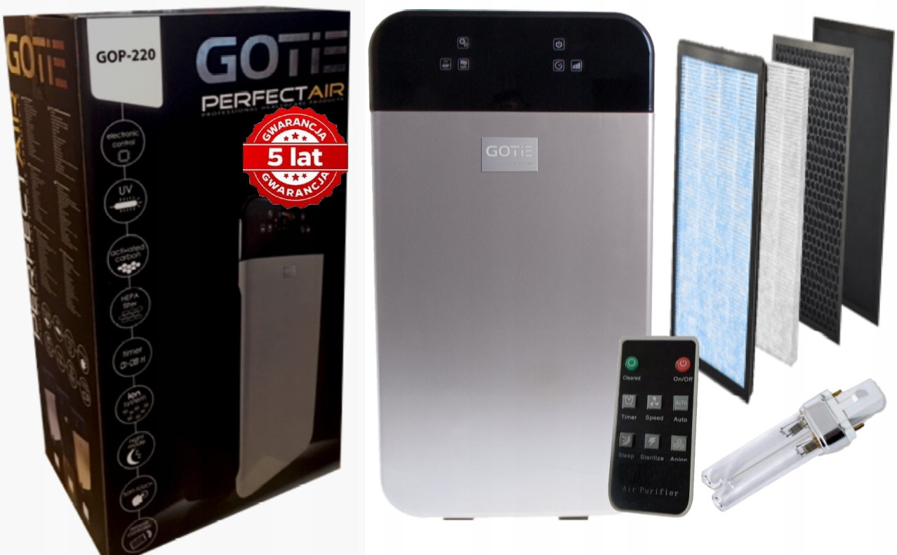 

Oczyszczacz Powietrza Gotie GOP-220 Lampa Uv Hepa