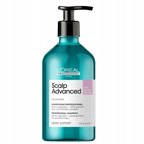 L'Oreal Professionnel Scalp Advanced šampon zklidňující pokožku hlavy 500 ml