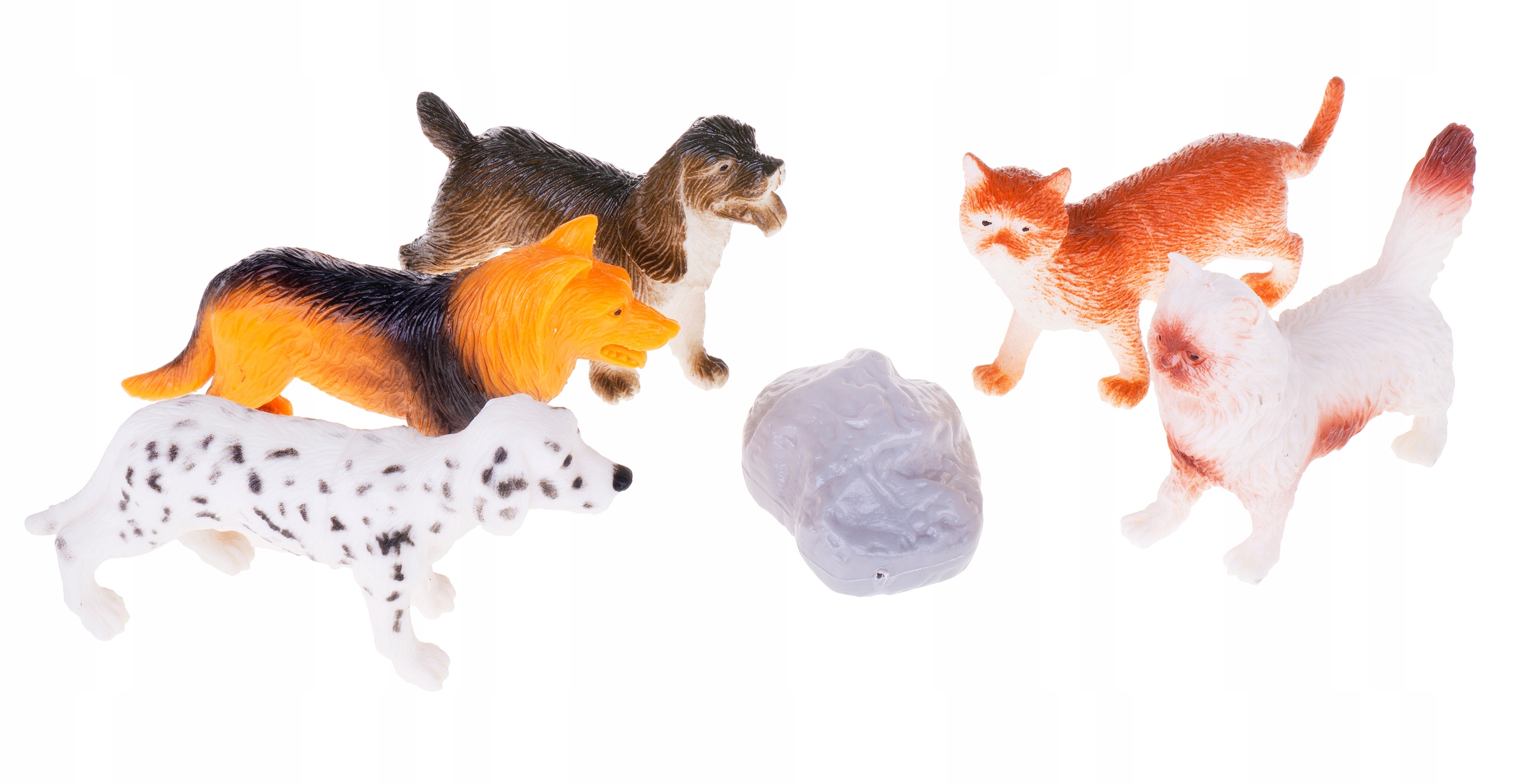 PSY I KOTY ZESTAW FIGUREK 6 EL. KOT I PIES MIX WZ