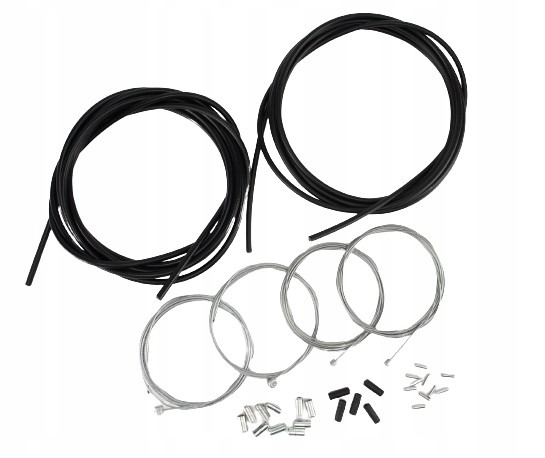 MAX ZESTAW LINEK I PANCERZY HAMULCA I PRZERZUTKI + KOŃCÓWKI MTB/CITY