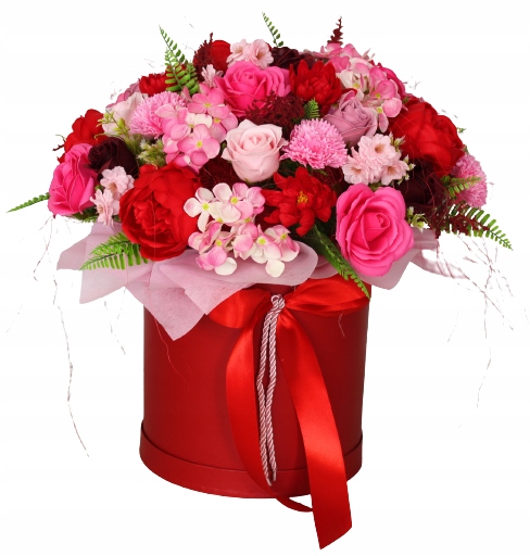 

Kwiaty Mydlane Flower Box Bukiet XXL 52CM