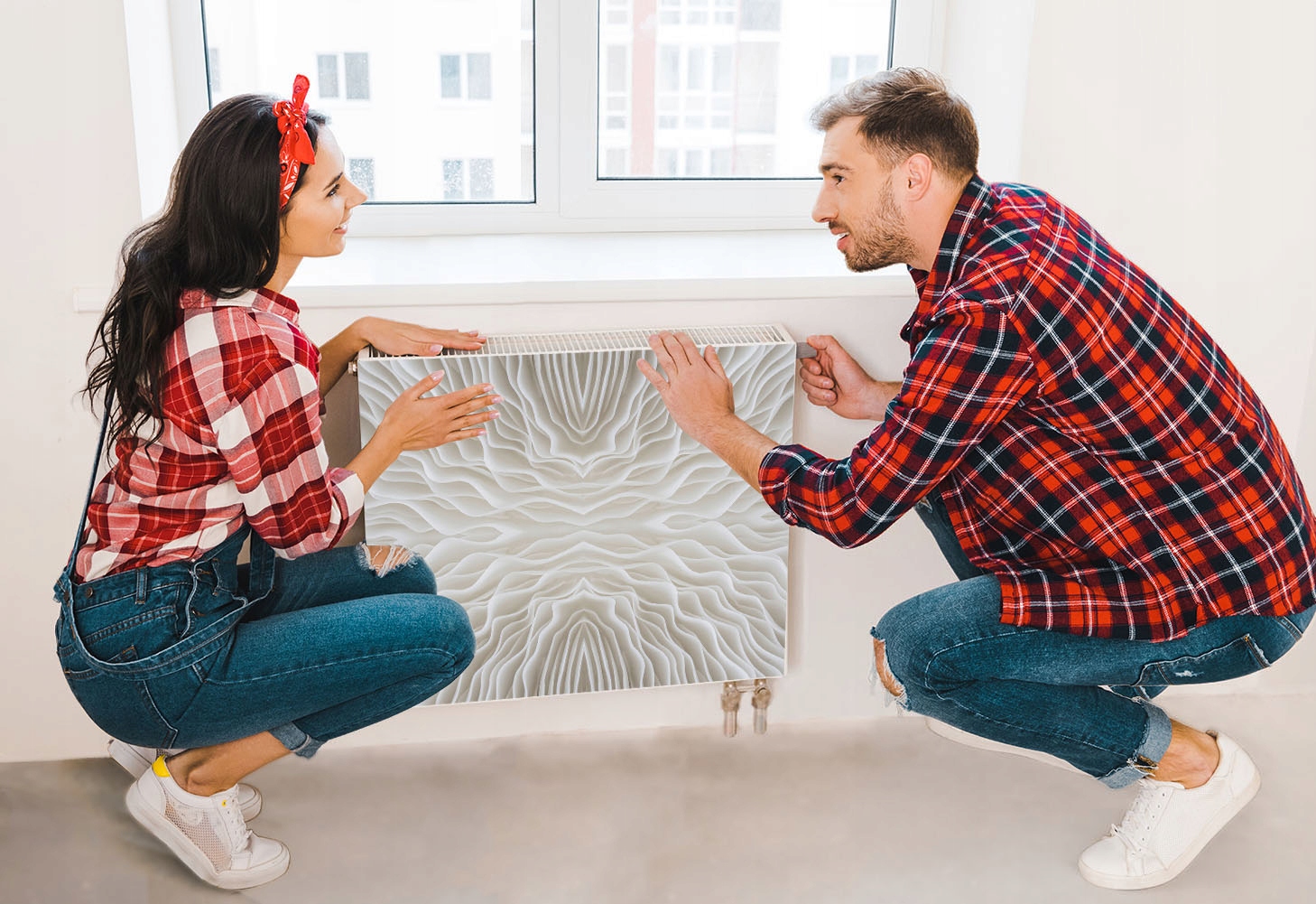 MAGNETYCZNA OSŁONA NA KALORYFER 60x60 WZÓR FOTOTAPETA Wysokość produktu 60 cm