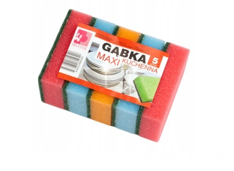

Zmywak kuchenny 5 szt. Gąbka do zmywania Maxi