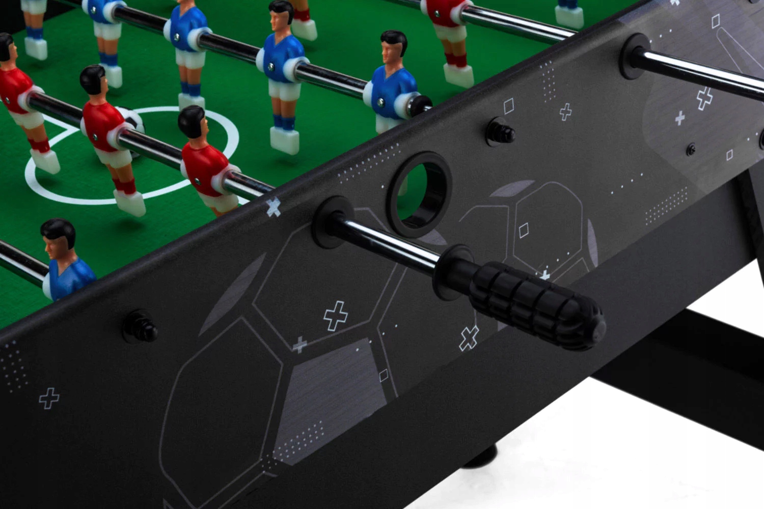 PIŁKARZYKI STOŁOWE GRA STÓŁ DO PIŁKARZYKÓW GAMMA OUTTEC Kolor stołu czarny