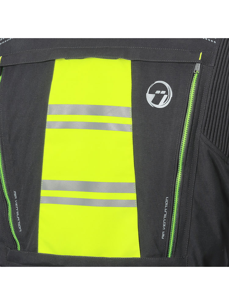 Kurtka motocyklowa BUSE Travel Pro czarno-żółta 58 Rozmiar 56