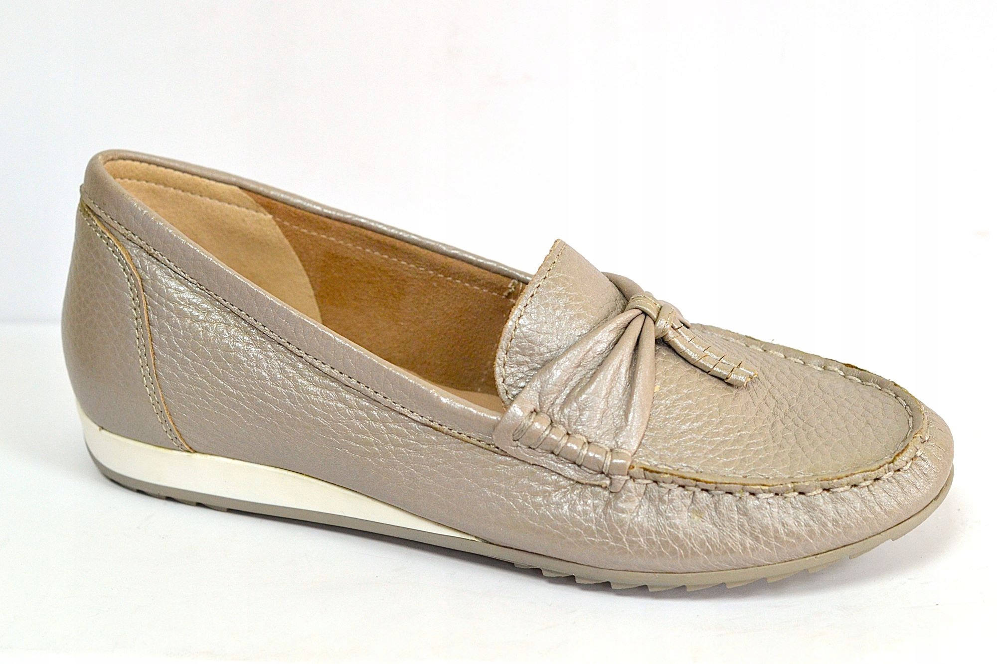 Caprice 24260-42 Mokasíny Stone Perlato Jelení Kůže Vel. 38