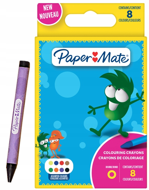 

Kredki świecowe dla dzieci Paper Mate