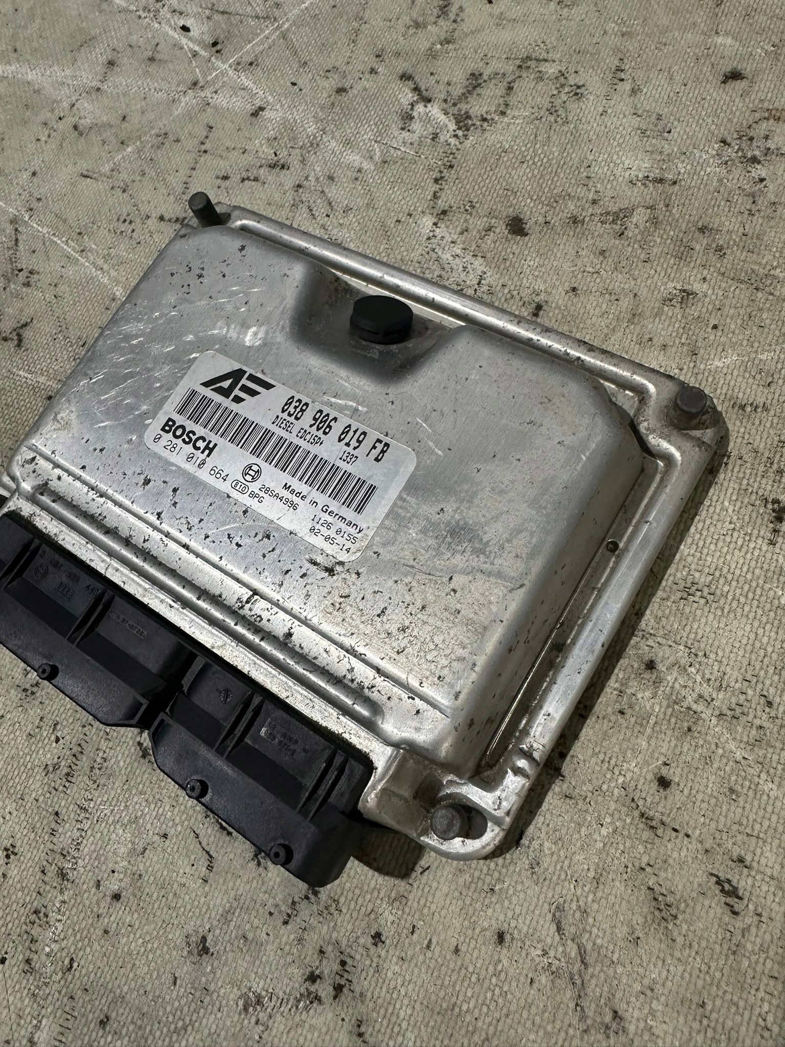 control unit of the engine SEAT ALHAMBRA 1.9TDI 038906019FB