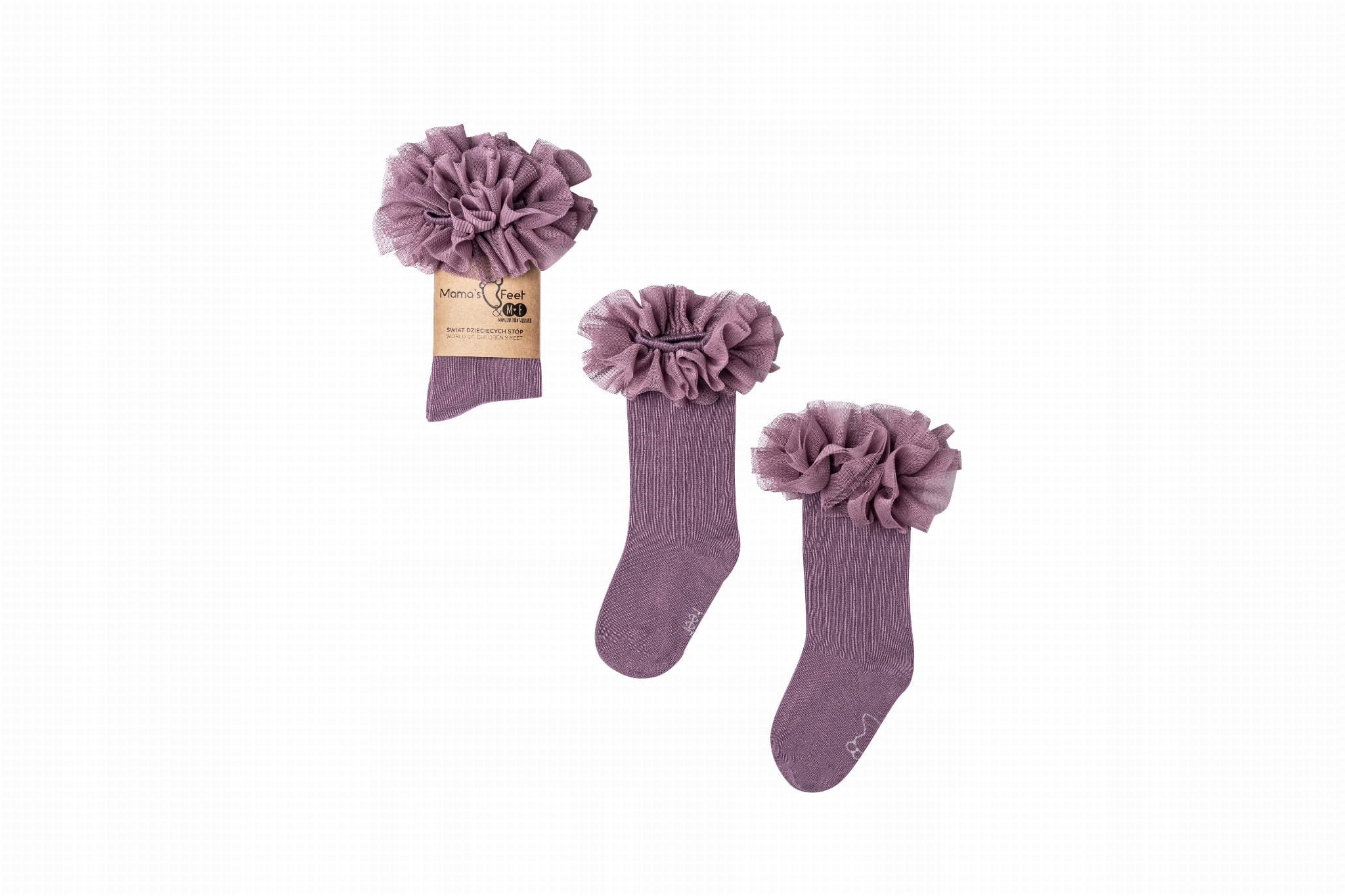 

Mama's Feet Podkolanówki Tutu Brudny Wrzos 4-6 lat