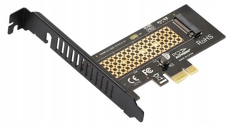 Adapter Karta Rozszerzeń Przejściówka Dysku JEYI M2 NVMe na PCIe x1 4.0