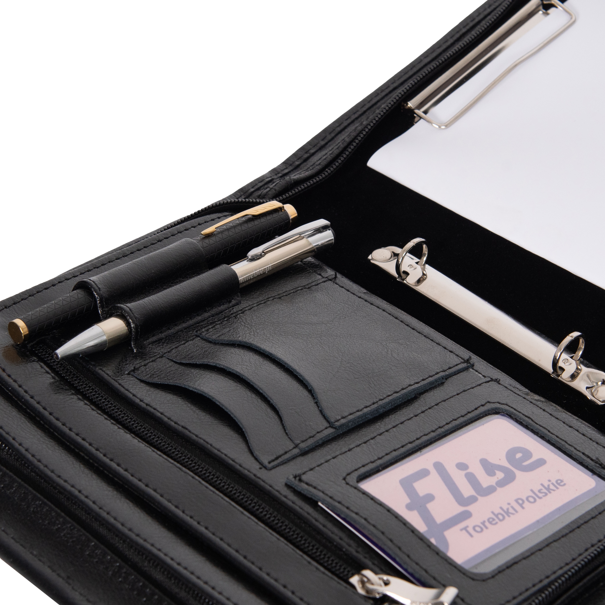 Organizer Aktówka A5 SKÓRA NATURALNA BWS08 czarna EAN (GTIN) 5904422100568