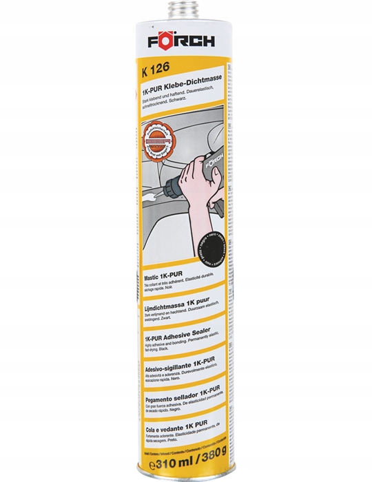 FORCH K126 MASA KLEJĄCO USZCZELNIAJĄCA CZARNA