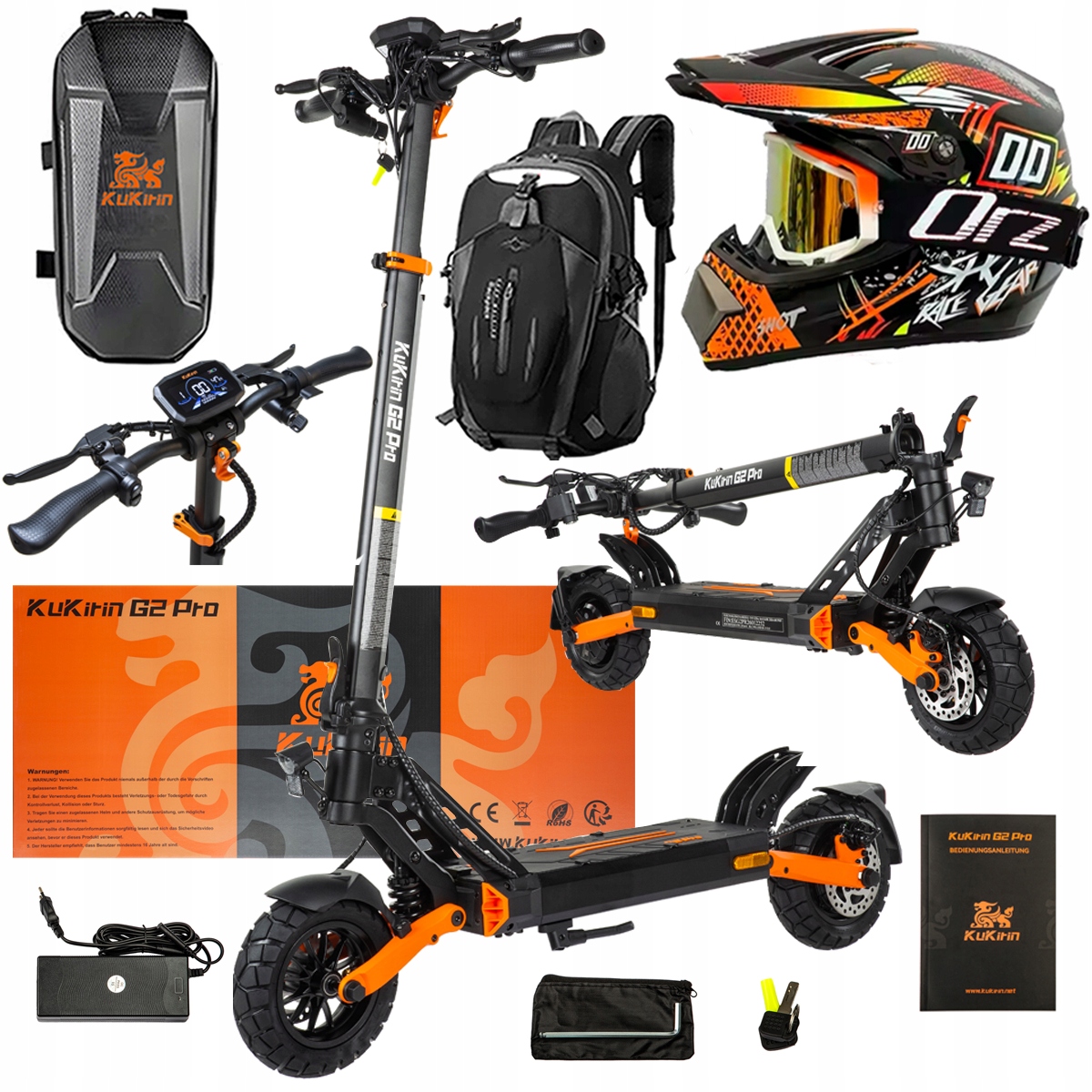 Pojazd Elektryczny KuKirin G2 Pro Abe 500w 48V 15.6AH 65KM 25KM/h +Dárek