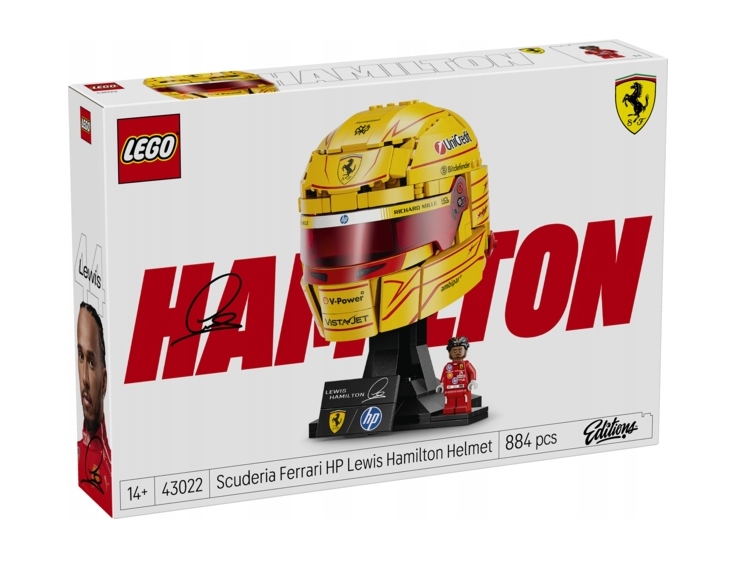 Lego 43022 Editions Sports Přilba Lewis Hamilton Scuderia Ferrari Hp