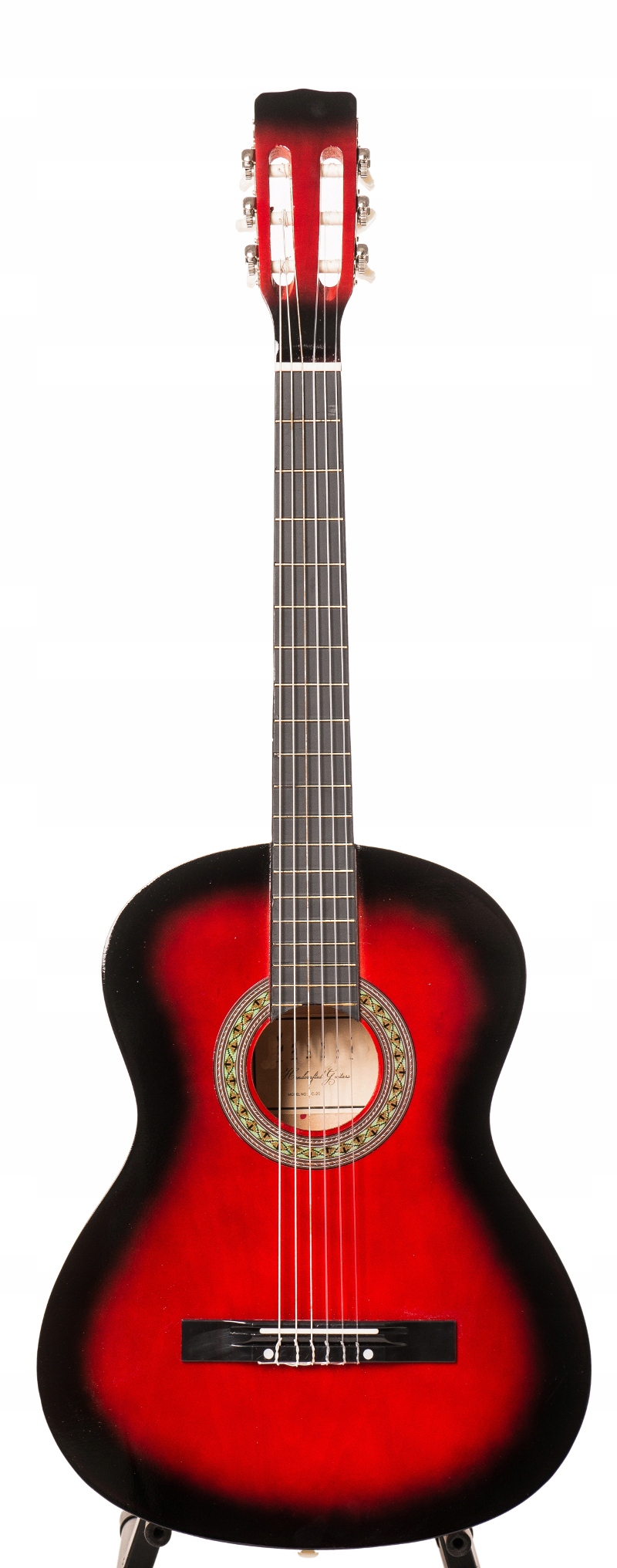 GITARA KLASYCZNA PEŁNOWYMIAROWA 4/4 AKUSTYCZNA +AKCESORIA +TUNER CZERWONA. Marka Modena