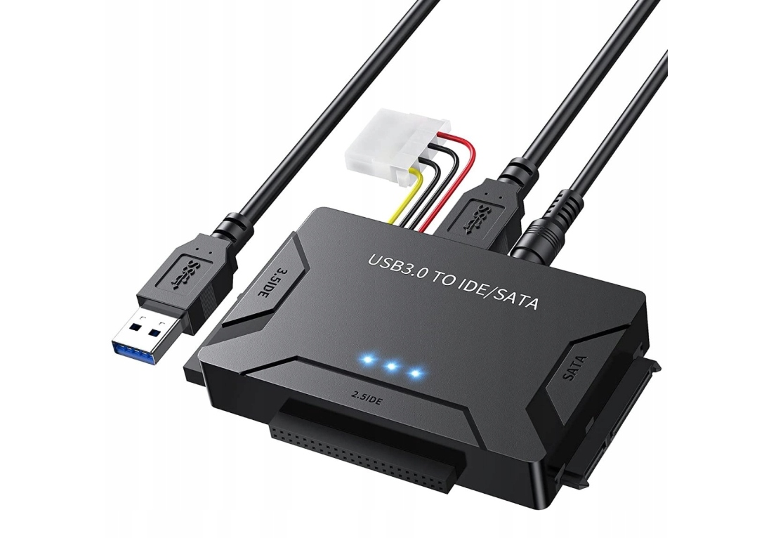 Adapter USB 3.0 IDE SATA Posugear do dysków HDD SSD 2,5/3,5 POSUGEAR