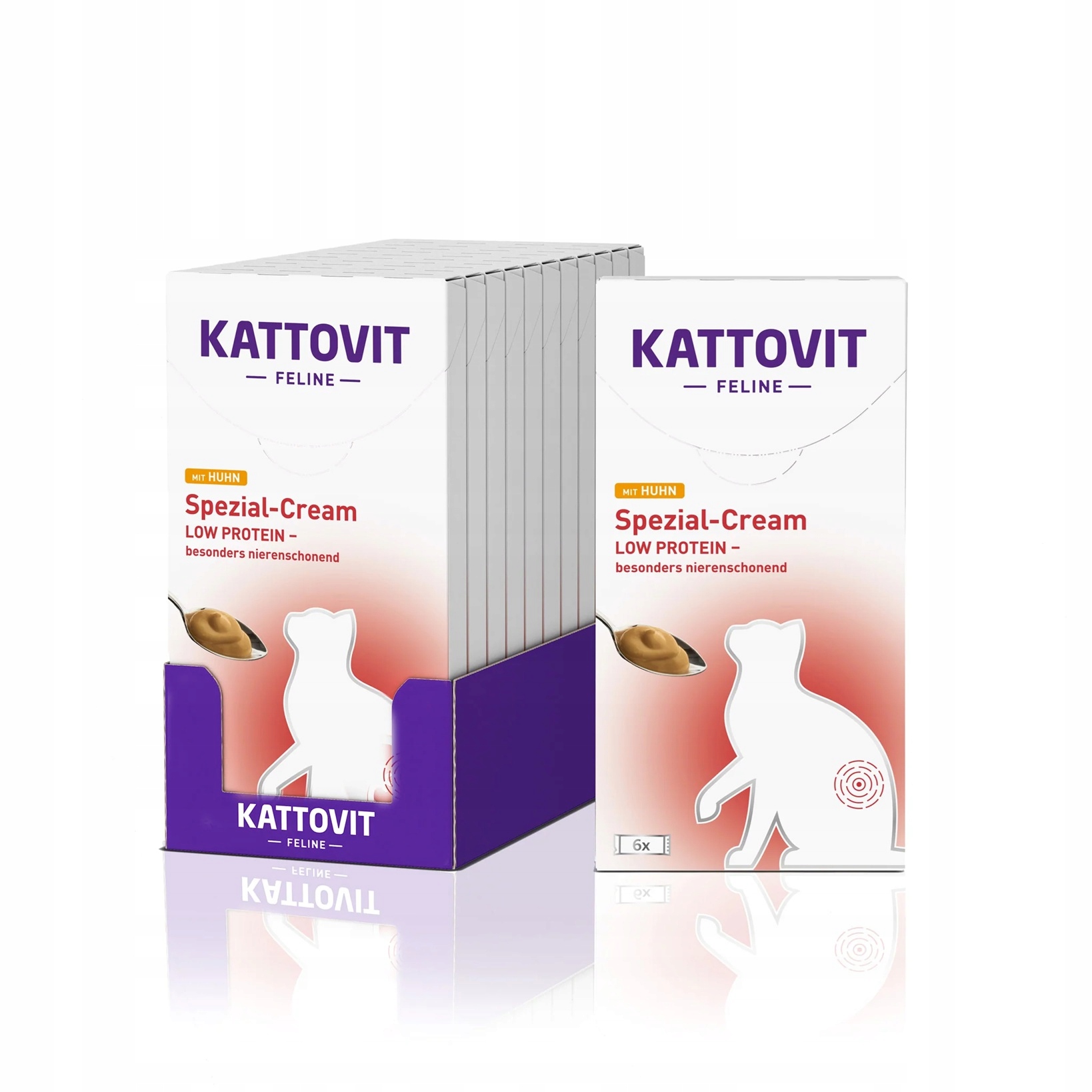 Kattovit Cream niewydolność nerek Niere Renal Kurczak krem dla kota 66x15g
