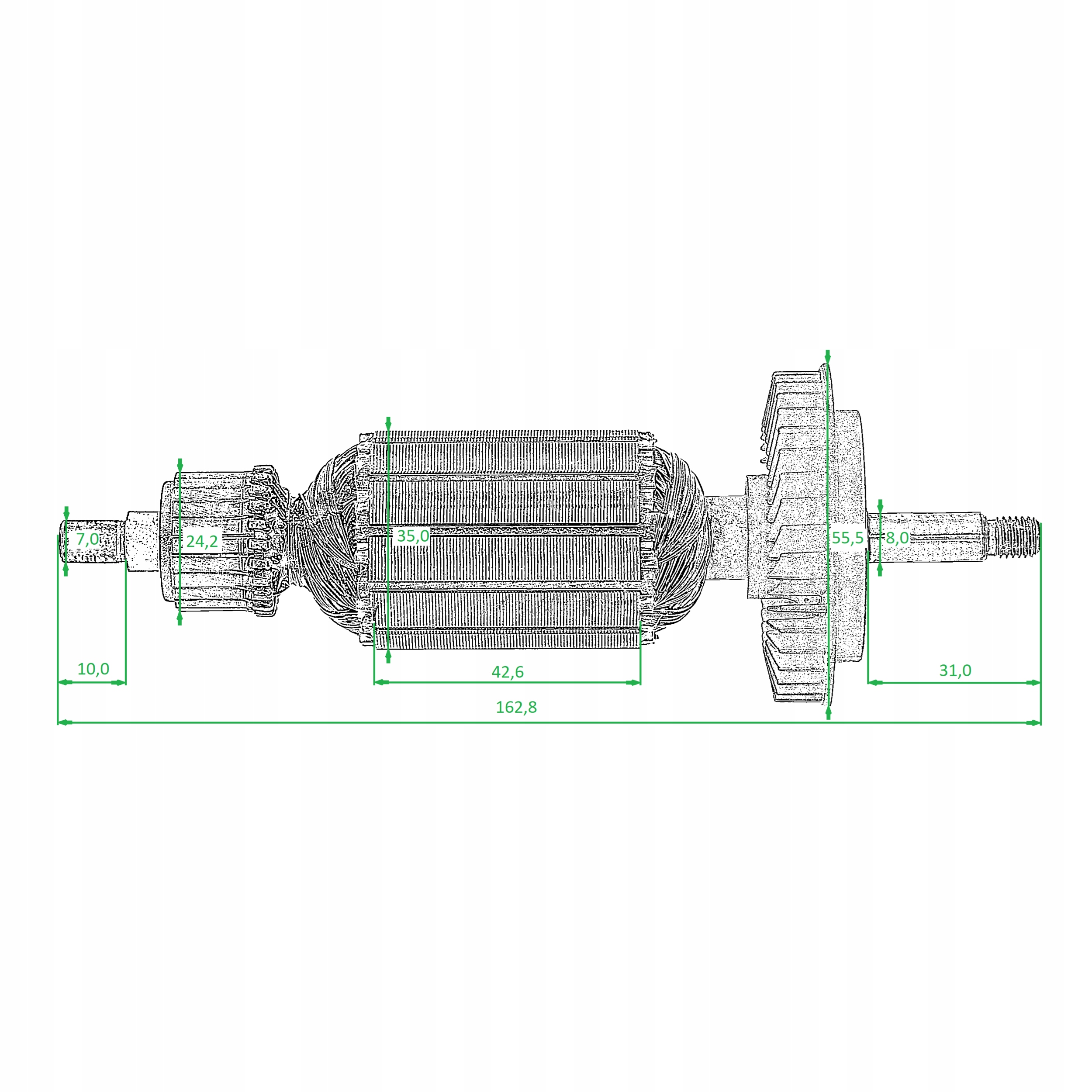 Wirnik Bosch PWS 6-100 PWS 620 PWS 710 PWS 720-115 Kod producenta 153hyere19469793