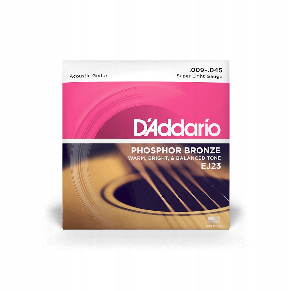 Struny D'Addario Phosphor Bronze Light 9-45 EJ23