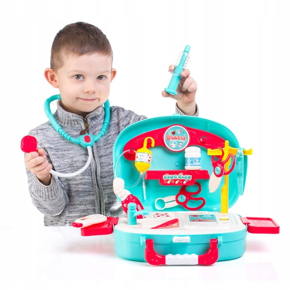 DUŻY ZESTAW LEKARSKI MAŁY LEKARZ DOKTOR W WALIZCE