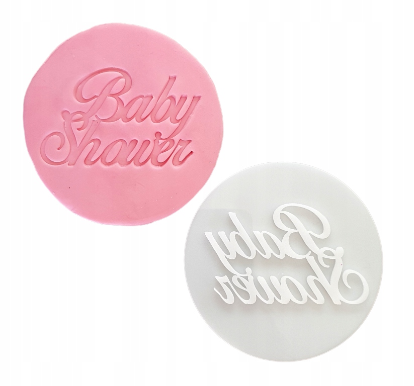 

Stempel do masy cukrowej na napis Baby Shower