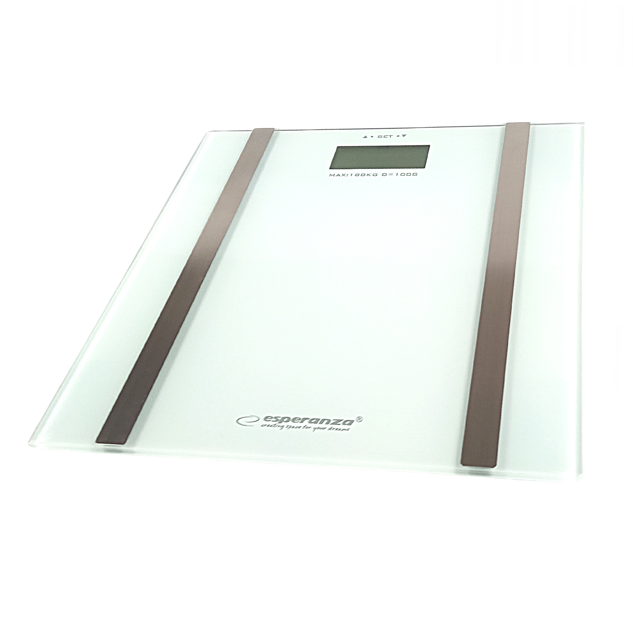 SZKLANA WAGA ANALITYCZNA Z POMIAREM TKANKI TŁUSZCZ Model SAMBA WHITE