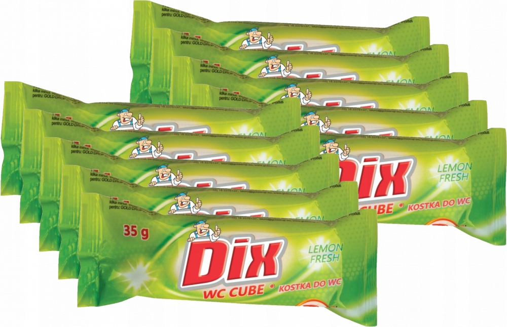 

Kostka do Wc Dix Gold Drop zapas cytrynowy 35g x10