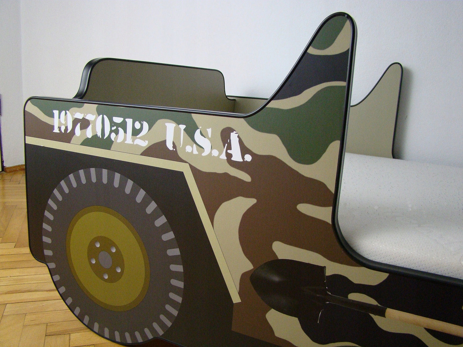 Łóżko Jeep Willys, 3 wzory kamuflażu, terenówka Kod producenta Jeep