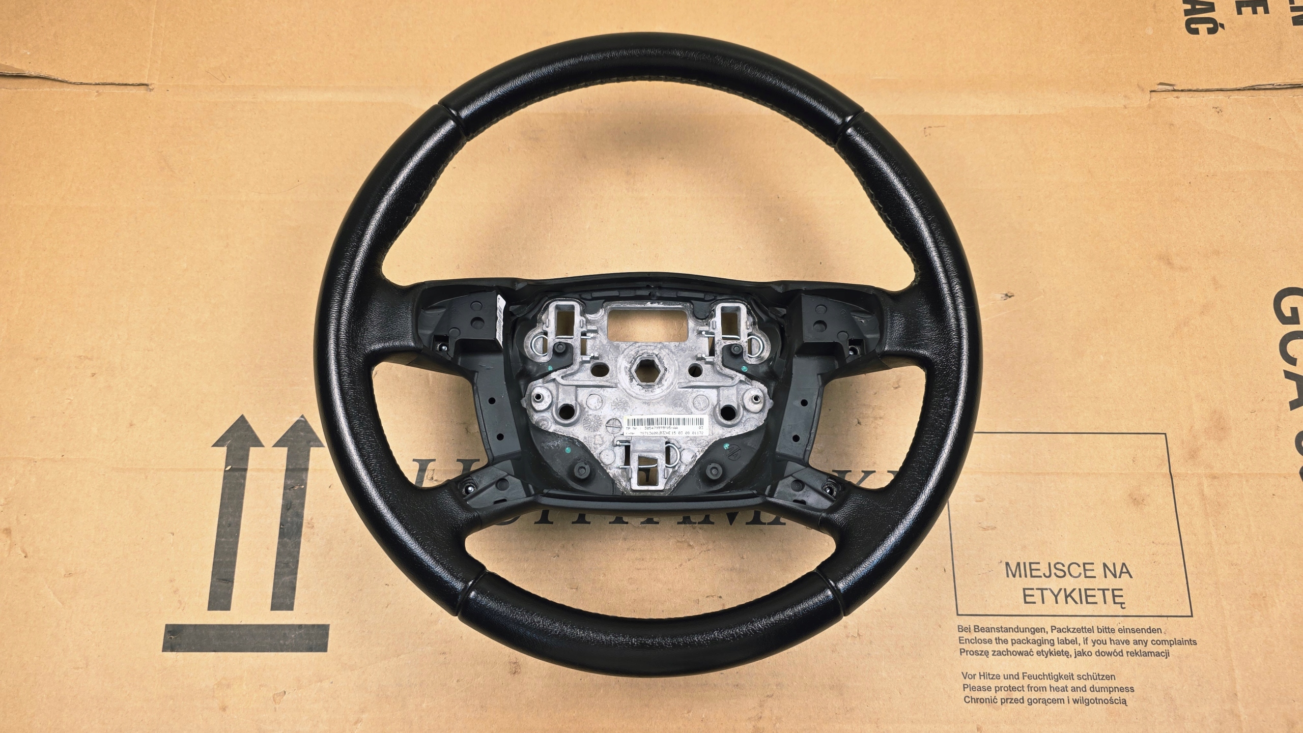 Für 06-10 Ford Galaxy MK3 Schwarz Leder Lenkrad Abdeckung Himmelblau Naht