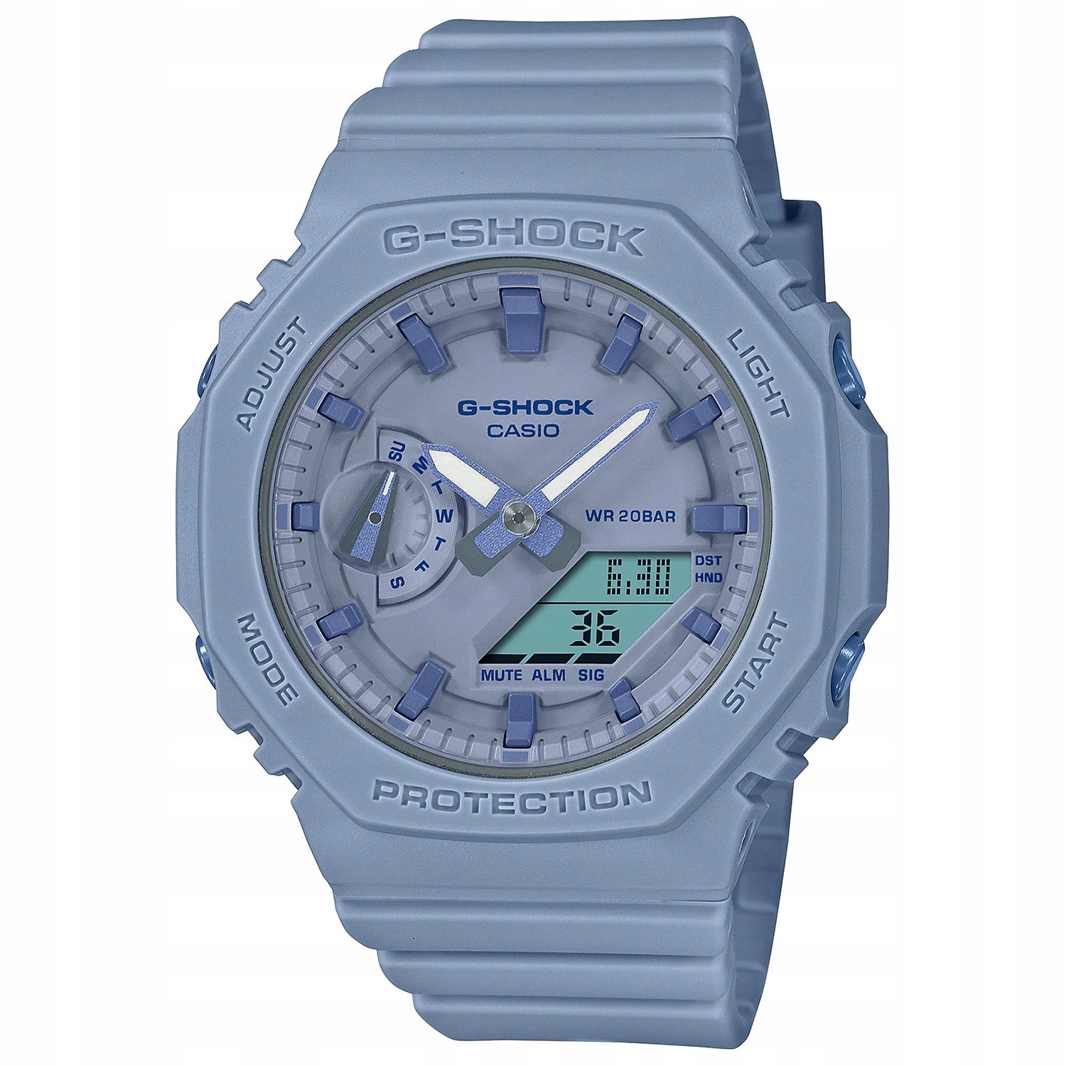 Hodinky Casio G-Shock GMA-S2100BA-2A2ER modrý řemínek